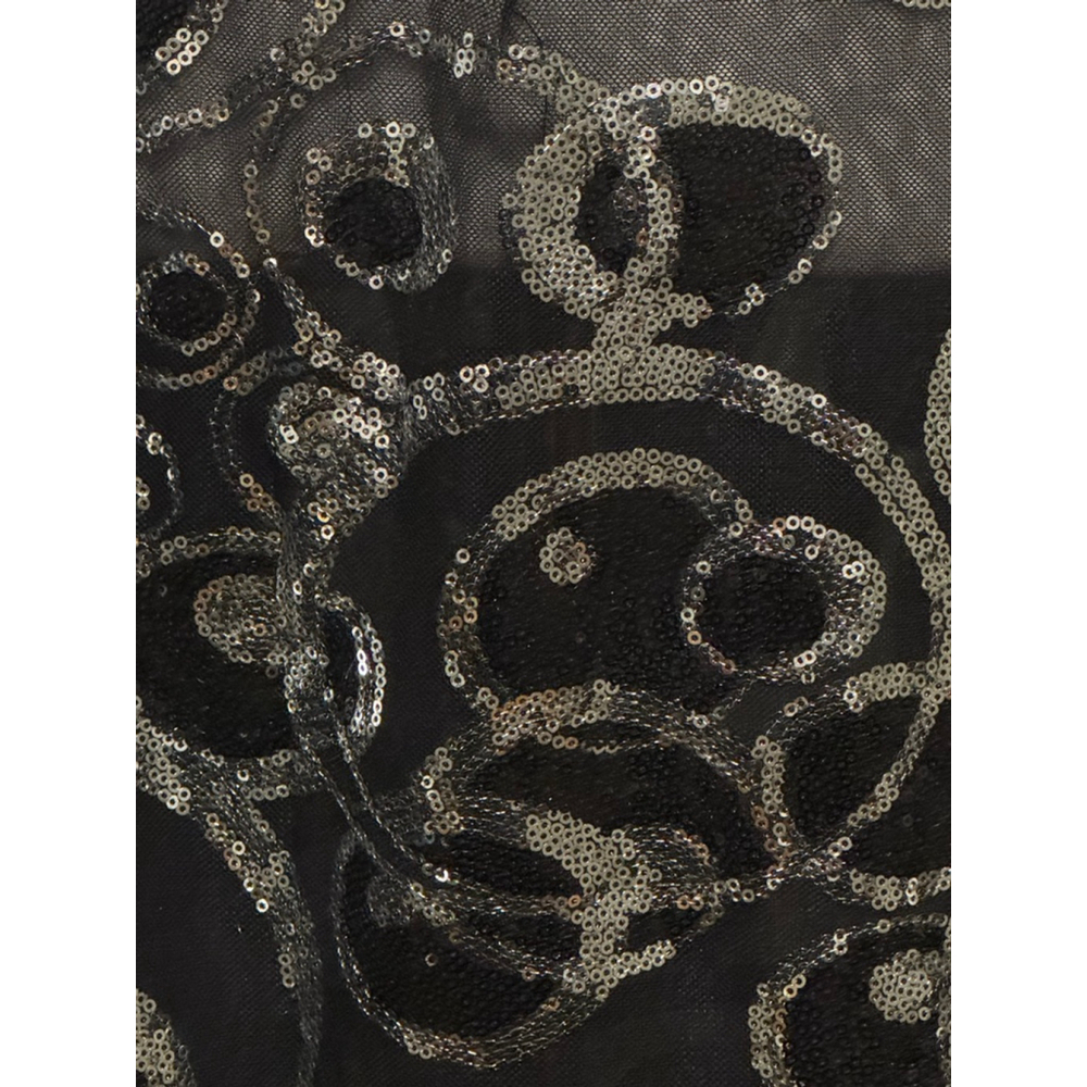 Size 14 TONYBOWLS Black & Silver Sequin Maxi Skirt Size 14 - Picture 3 of 8